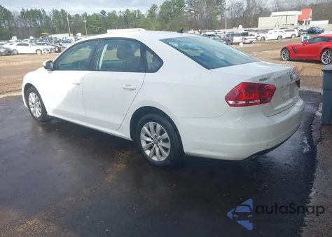 2013 Volkswagen Passat 2.5L S from USA, damaged, VIN 1VWAP7A31DC116519